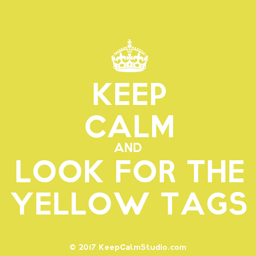 Follow the Yellow Tag Road